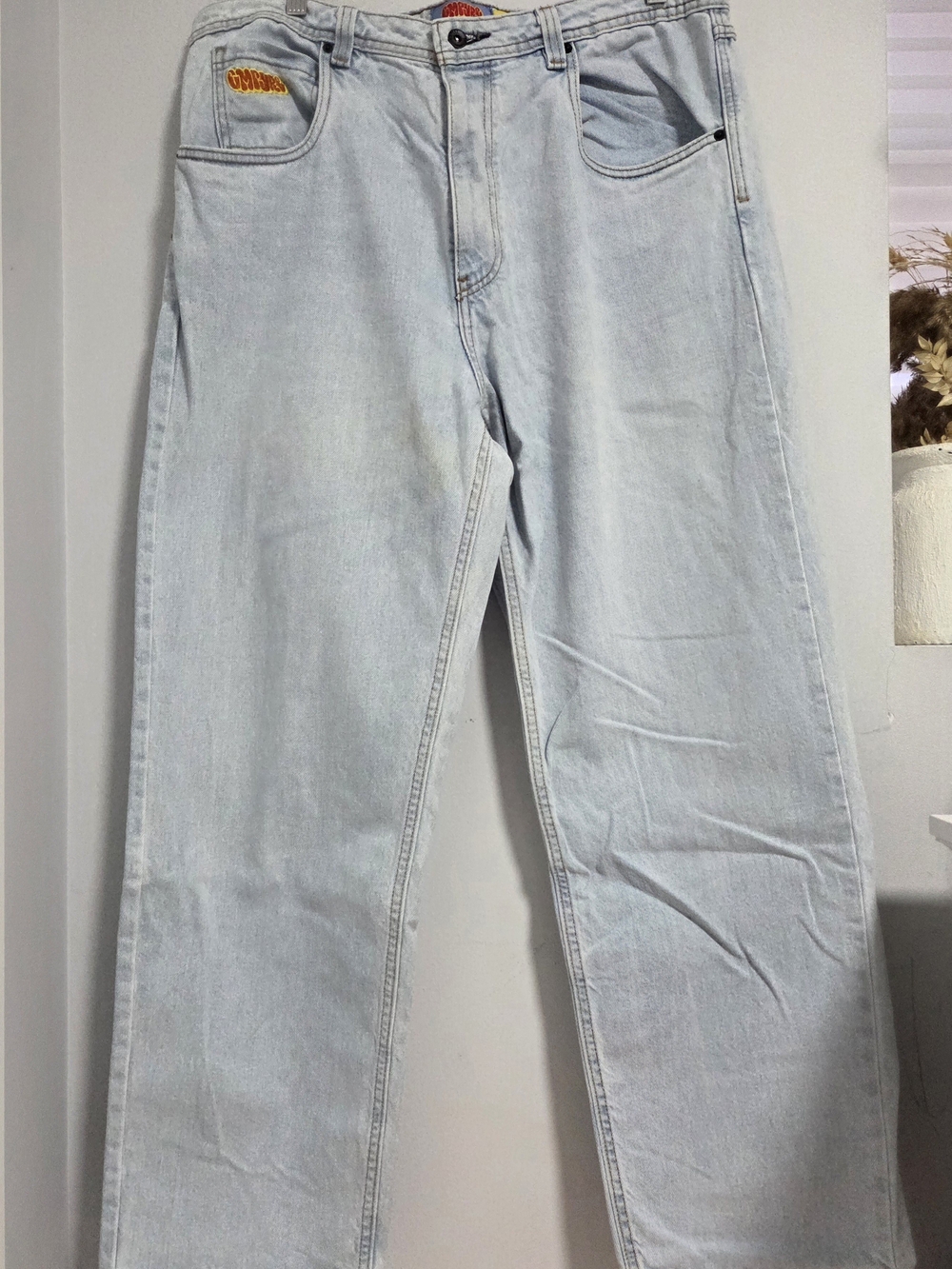 Empyre Men’s Regular Fit Straight Leg Blue Light Wash Denim Jeans